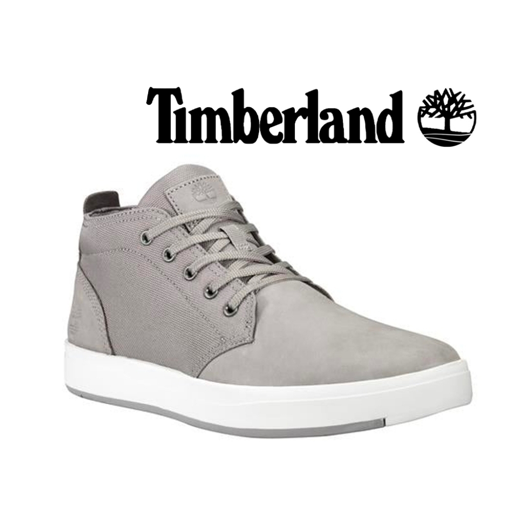 TIMBERLAND Davis Square Mid Lace Sneakers, Medium Gray